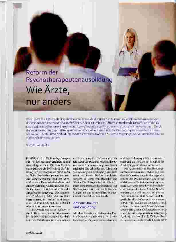 Vorschauseite 1: Wie Ärzte, nur anders