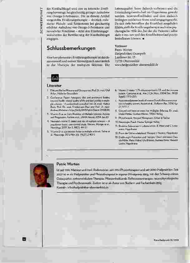 Vorschauseite 4: Ernährungstherapie bei multipler Sklerose