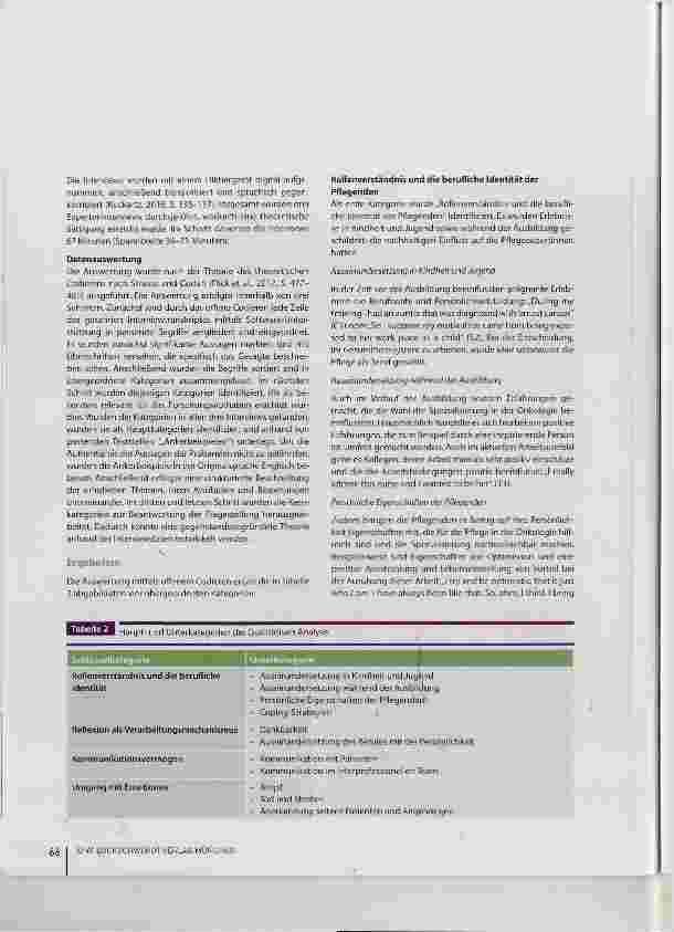 Vorschauseite 3: Motivation und Resilienz von onkologischen Fachpflegenden eine qualitative Studie