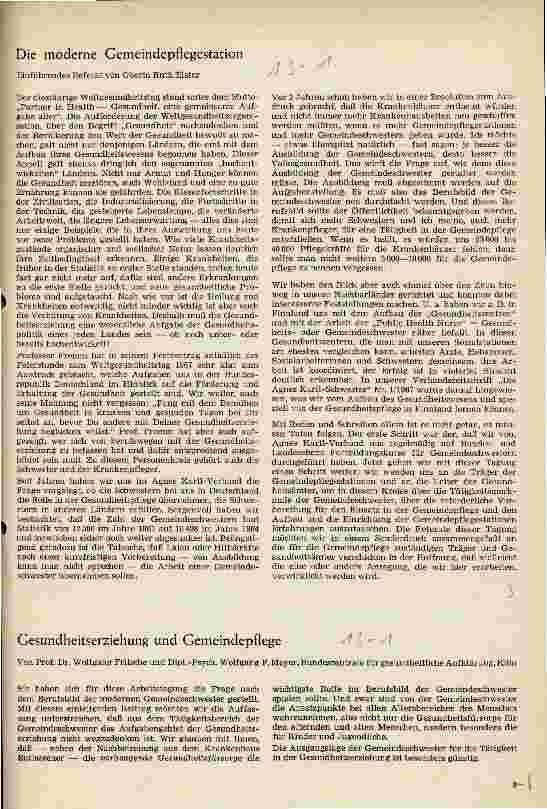 Vorschauseite 1: Die moderne Gemeindepflegestation