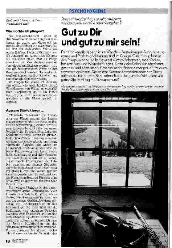 Vorschauseite 1: gut zu Dir und gut zu mir sein!
