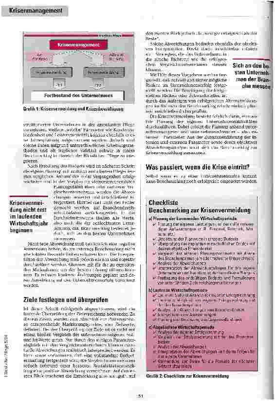 Vorschauseite 2: Radar für die Krise Referenzwerte als Signale im schwierigen Markt der Häuslichen Pflege