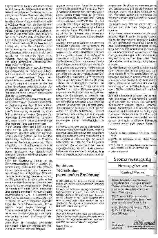 Vorschauseite 6: Braun-Preis für Krankenpflegeschulen 1987 Thema: Die Pflege eines Patienten nach Verlust einer Extremität aufgrund einer Amputation