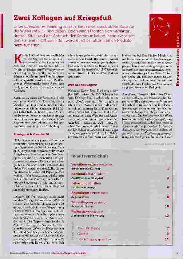 Vorschauseite 1: Zwei Kollegen auf Kriegsfuß
