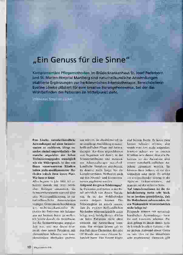 Vorschauseite 1: Ein Genuss für die Sinne