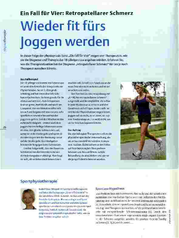 Vorschauseite 1: Wieder fit fürs Joggen werden