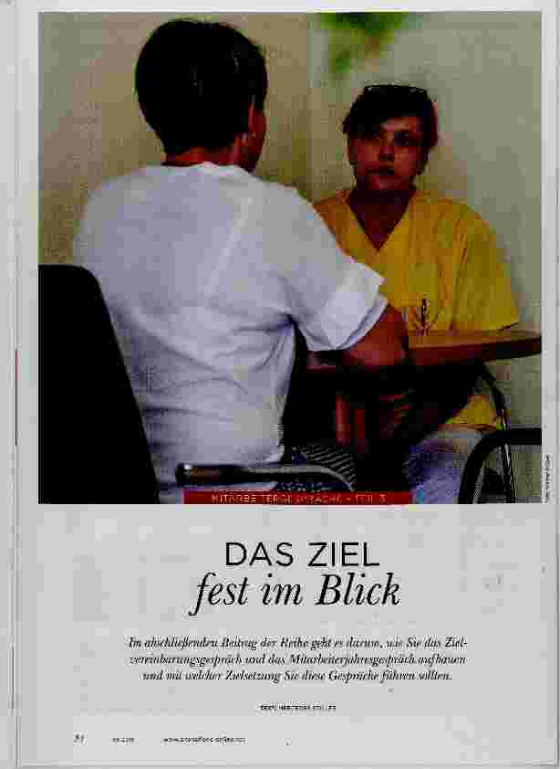 Vorschauseite 1: DAS ZIEL fest im Blick