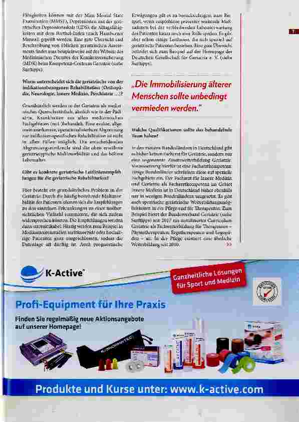 Vorschauseite 4: Stationäre geriatrische Rehabilitation
