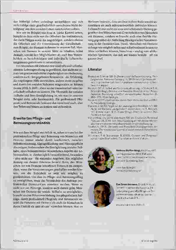 Vorschauseite 3: Demenz-Care zwischen Selbstbestimmung und Fürsorgepflicht