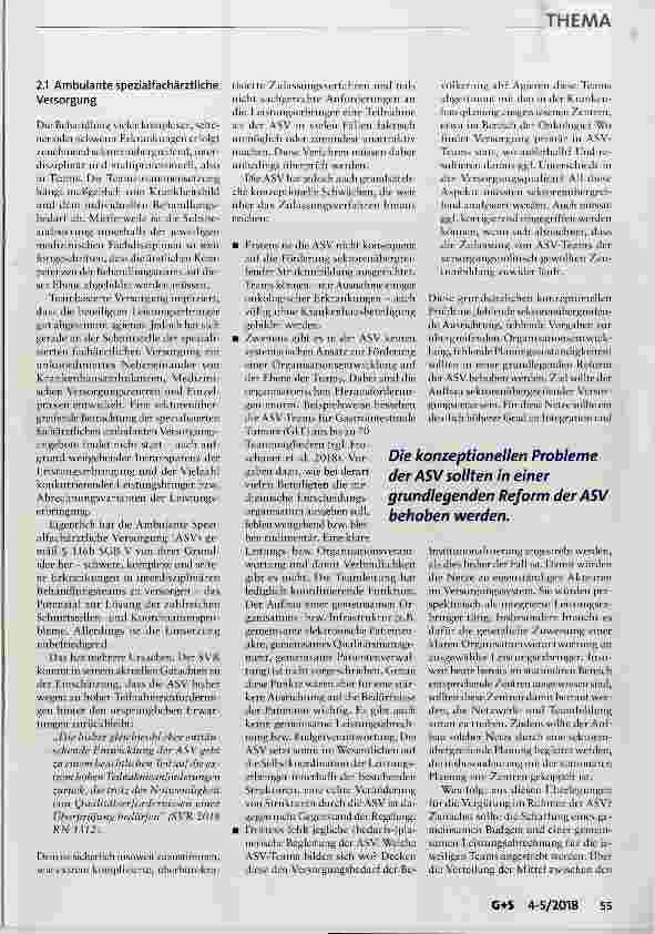Vorschauseite 4: Anforderungen an ein modernes Vergütungssystem für ambulante Versorgung an der Sektorengrenze