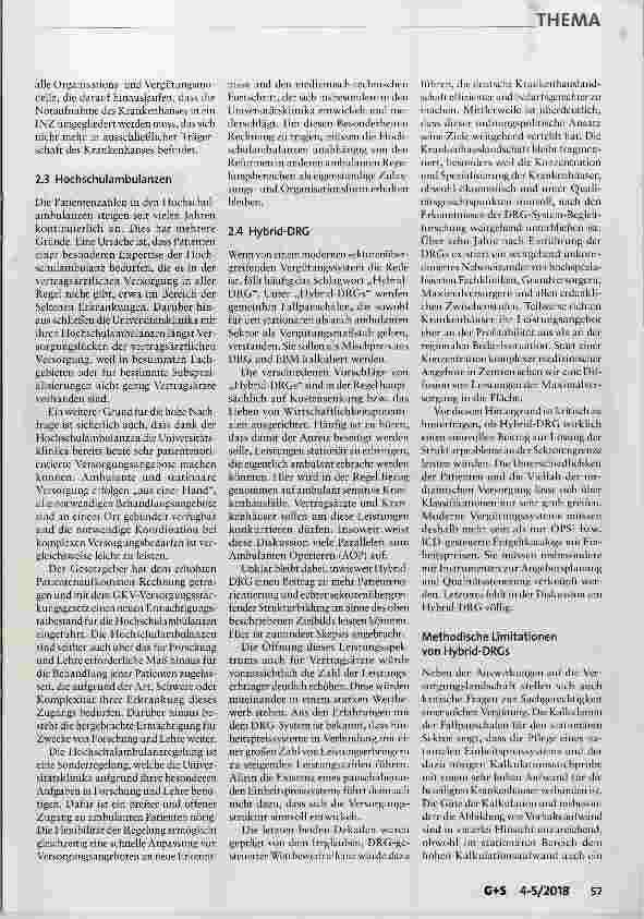 Vorschauseite 6: Anforderungen an ein modernes Vergütungssystem für ambulante Versorgung an der Sektorengrenze
