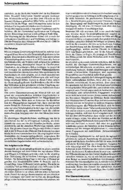 Vorschauseite 4: Pflege beginnt zu Hause Zur Situation der ambulanten Hilfen am Beispiel Göttingens