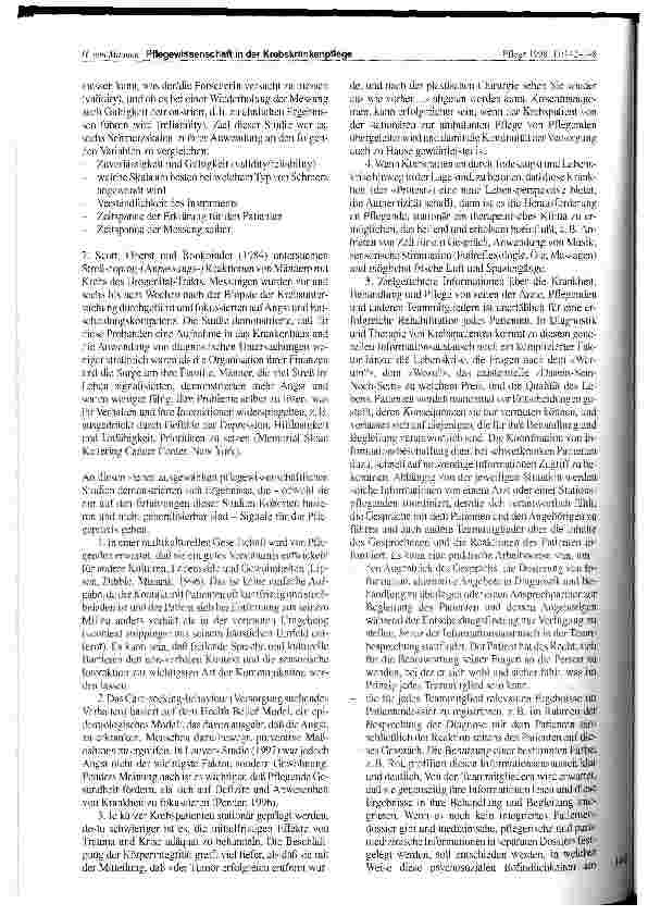 Vorschauseite 5: Pflegewissenschaft in der Krebskrankenpflege