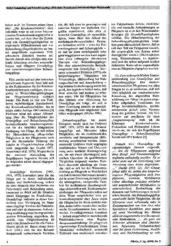 Vorschauseite 2: Grundpflege und Behandlungspflege Historische Wurzeln eines reformbedürfigen Pflegebegriffs