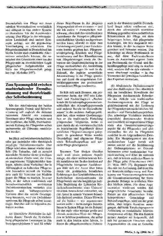 Vorschauseite 4: Grundpflege und Behandlungspflege Historische Wurzeln eines reformbedürfigen Pflegebegriffs