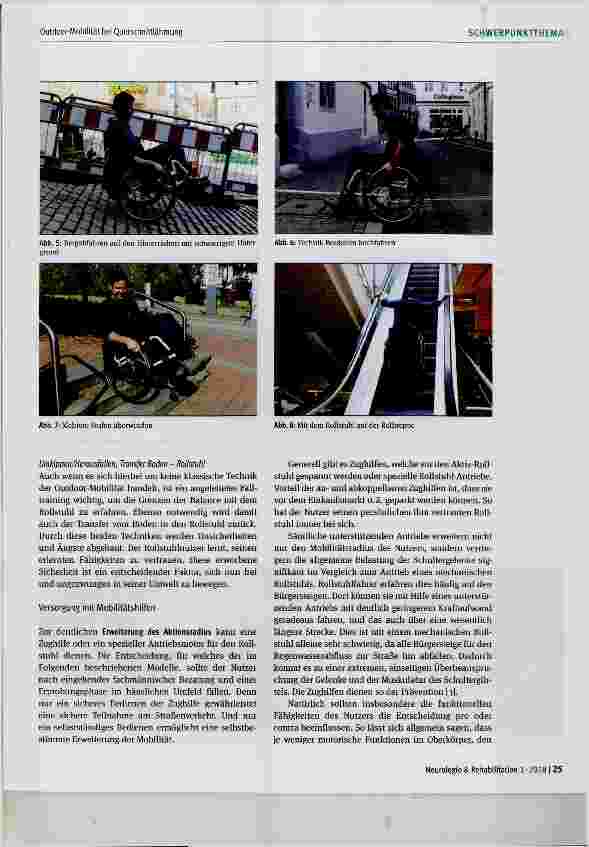 Vorschauseite 5: Outdoor-Mobilität bei Querschnittlähmung: Aspekte und Möglichkeiten des Trainings und der Versorgung