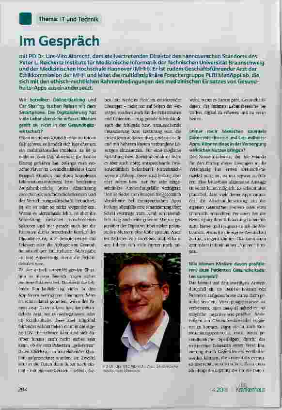 Vorschauseite 1: Im Gespräch
