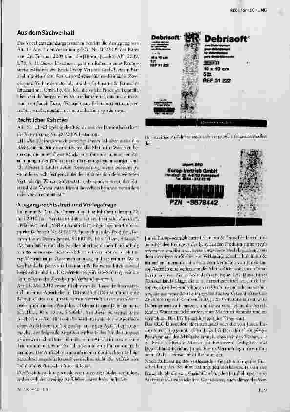 Vorschauseite 2: Parallelimport von Arzneimitteln