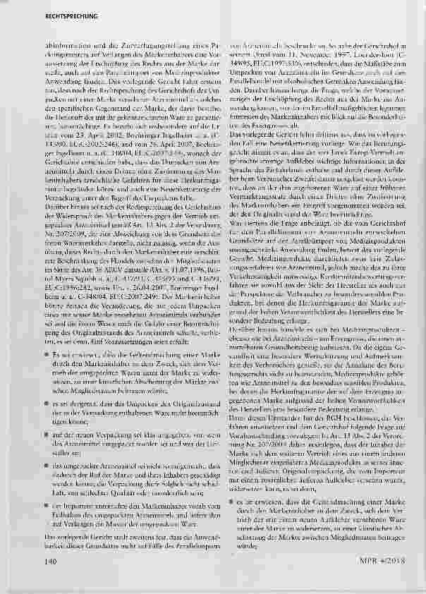 Vorschauseite 3: Parallelimport von Arzneimitteln