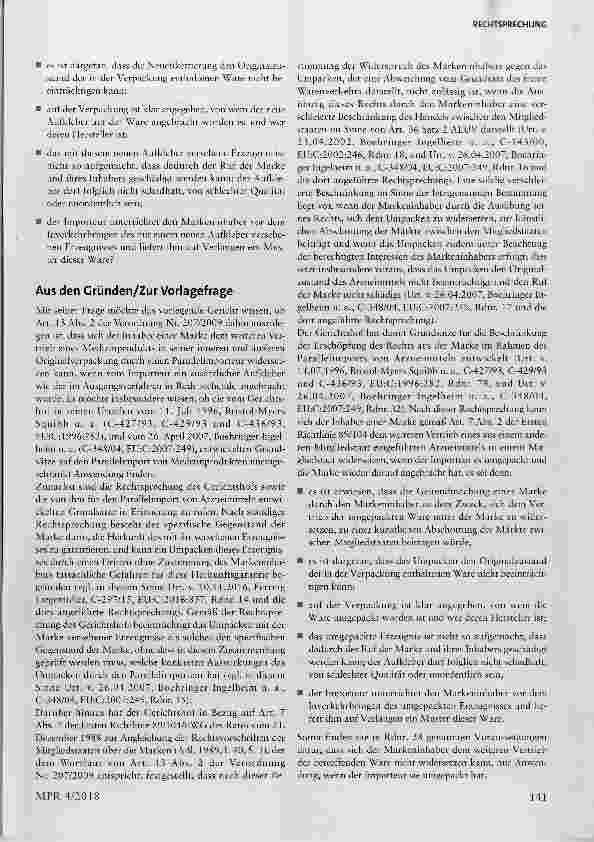 Vorschauseite 4: Parallelimport von Arzneimitteln