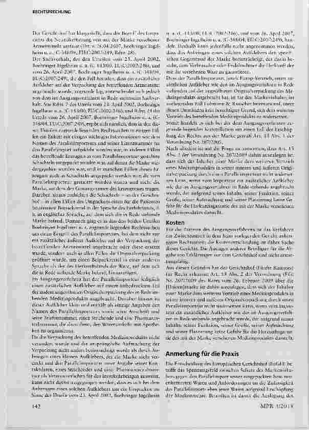 Vorschauseite 5: Parallelimport von Arzneimitteln