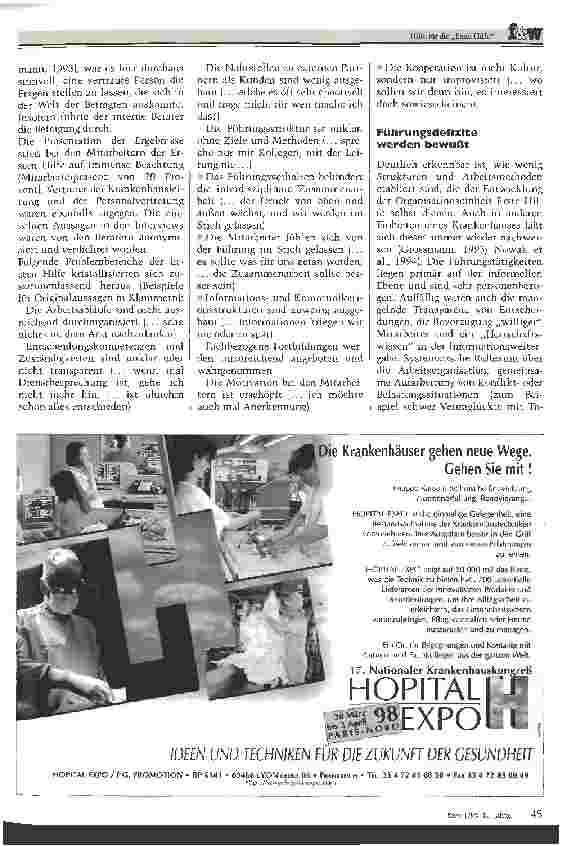 Vorschauseite 4: Hilfe für die Erste Hilfe Auf dem Weg zur Patientenorientierung