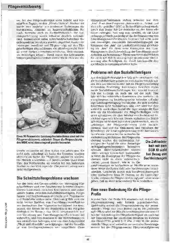 Vorschauseite 3: 1111 Tage danach Veränderungen durch die Pflegeversicherung - ein Überblick