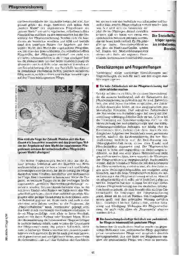 Vorschauseite 5: 1111 Tage danach Veränderungen durch die Pflegeversicherung - ein Überblick