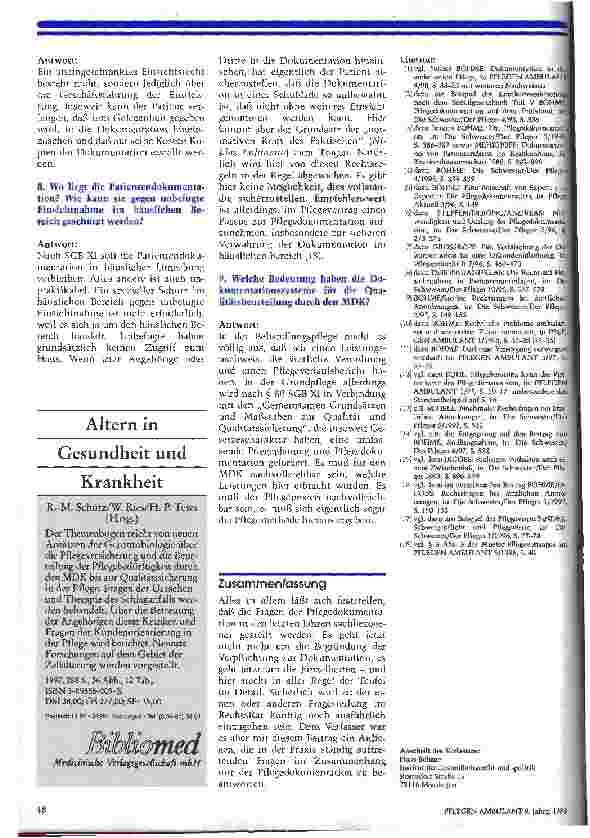 Vorschauseite 3: Rechtsfragen bei der Pflegeplanung und -dokumentation