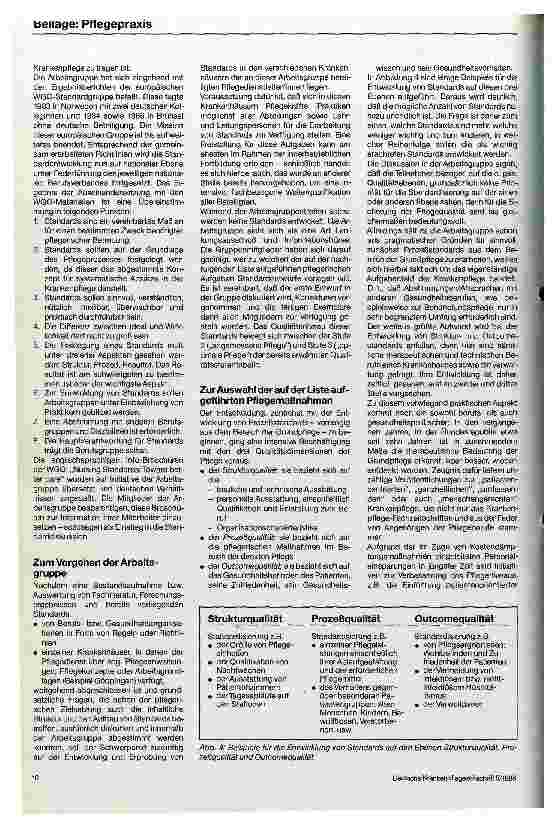 Vorschauseite 2: Einsatzmöglichkeiten der EDV in der Krankenpflege Standardisierung pflegerischer Tätigkeiten