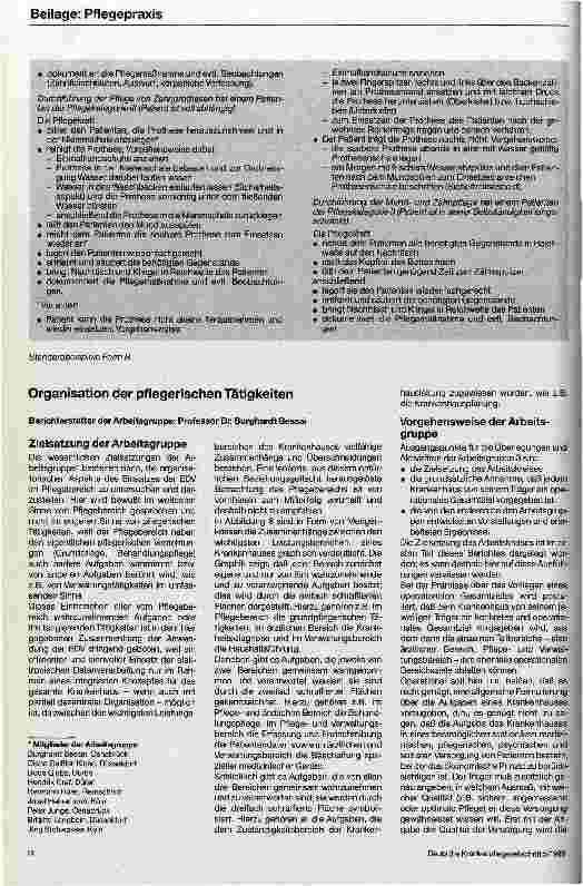 Vorschauseite 6: Einsatzmöglichkeiten der EDV in der Krankenpflege Standardisierung pflegerischer Tätigkeiten