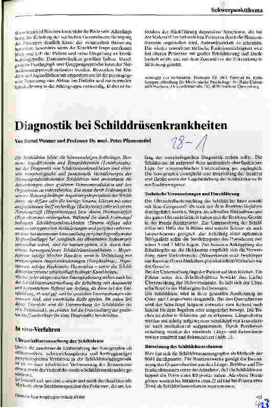 Vorschauseite 5: Psychodiagnostik und Psychotherapie bei Erkrankungen der Schilddrüse