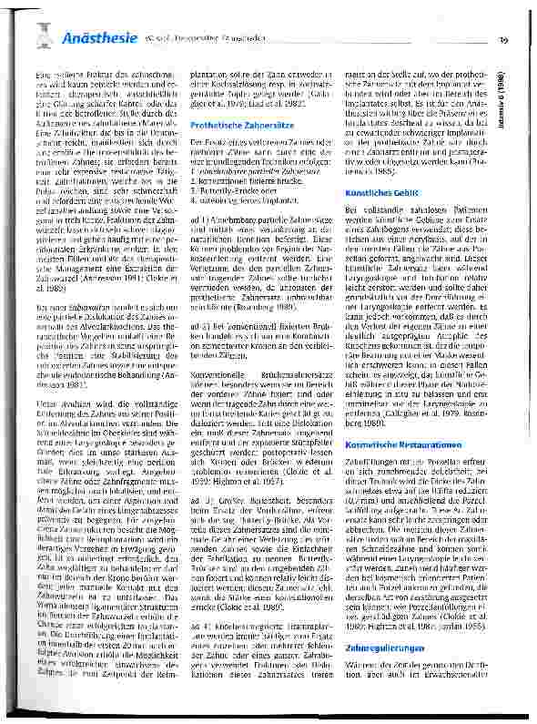 Vorschauseite 3: Perioperative Zahnschäden