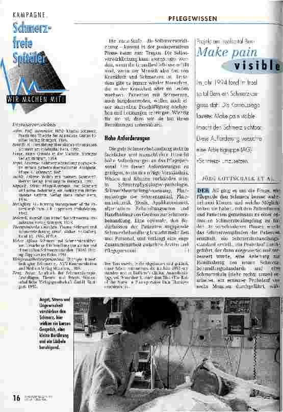 Vorschauseite 5: Der Patient ist das Maß aller (Schmerz-)Dinge Die postoperative Schmerzbehandlung