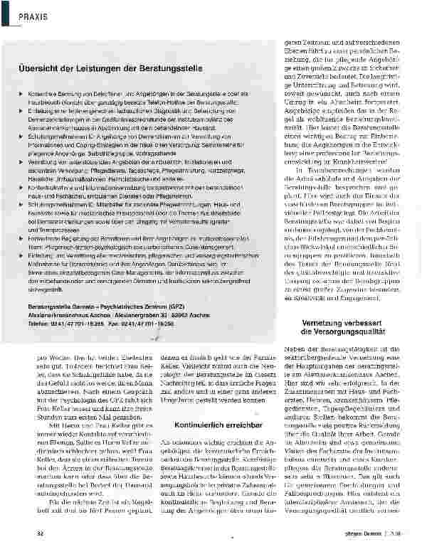 Vorschauseite 3: Erfolgsrezept - beraten, vernetzen und helfen