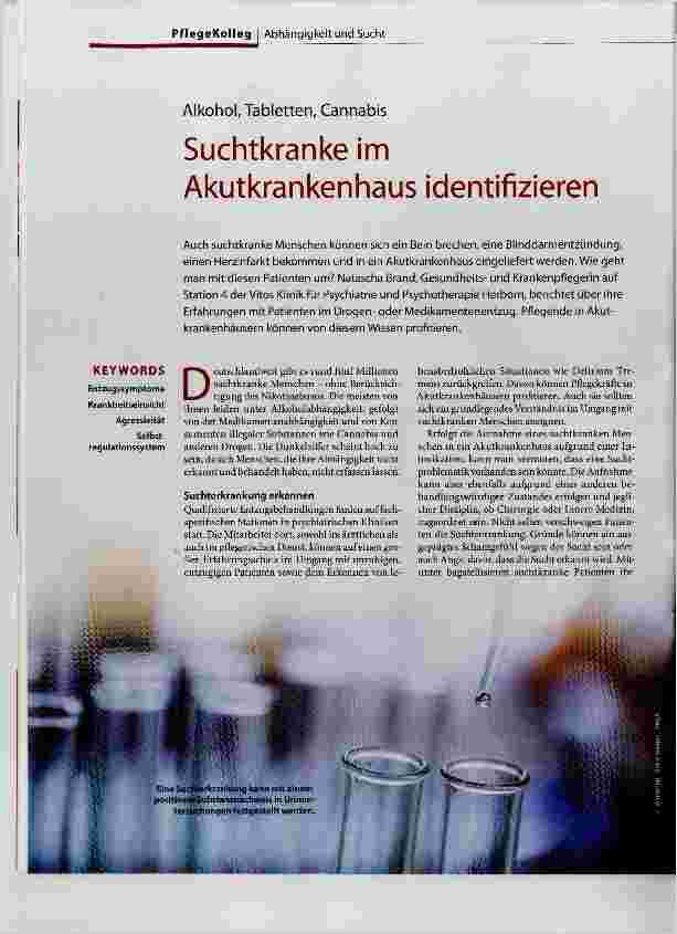 Vorschauseite 1: Suchtkranke im Akutkrankenhaus identifizieren