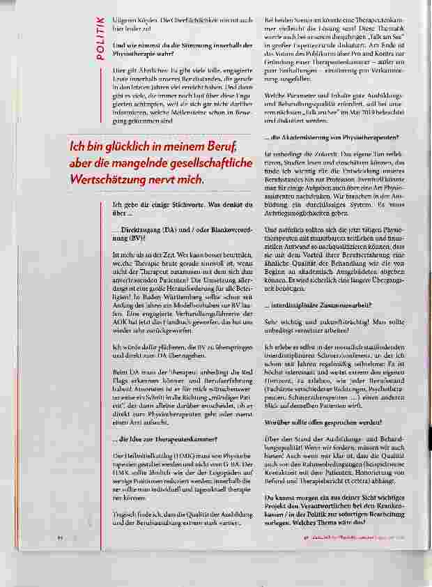 Vorschauseite 2: Denkfabrik Physiotherapie
