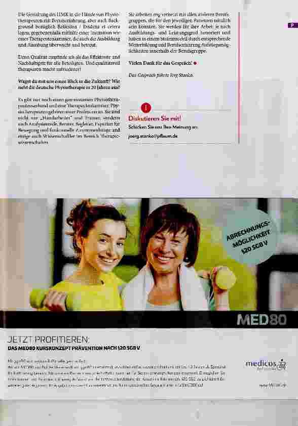 Vorschauseite 3: Denkfabrik Physiotherapie