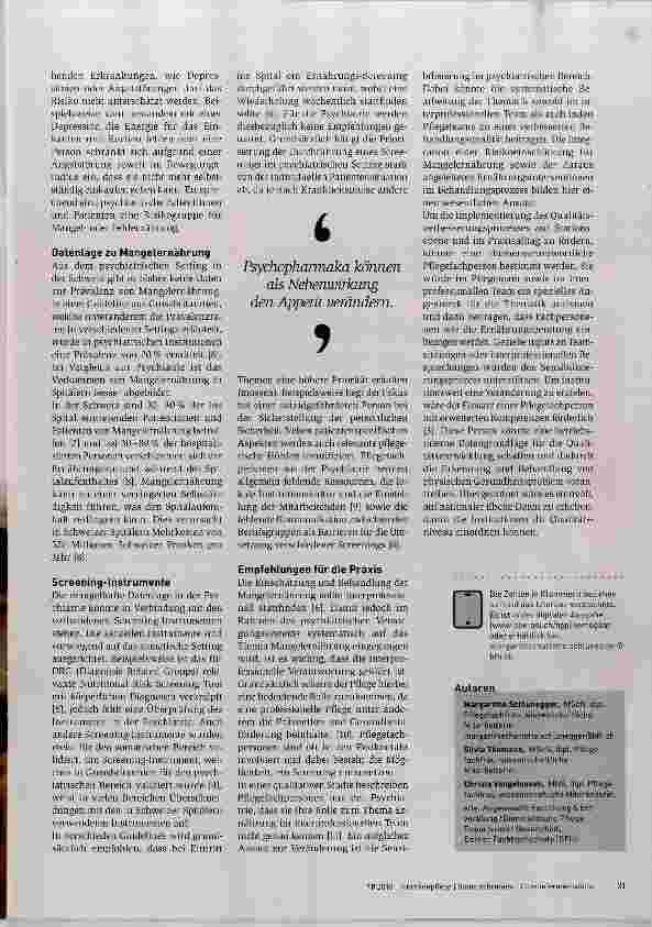 Vorschauseite 2: Risikogruppe für Mangelernährung