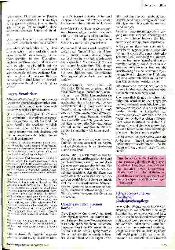 Vorschauseite 2: Diabetes mellitus in der Häuslichen Krankenpflege