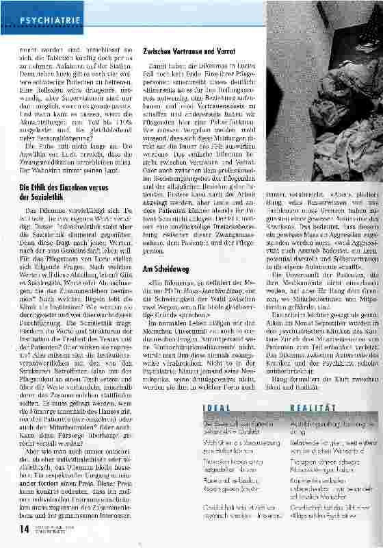 Vorschauseite 3: Psychiatrie - Kläranlage der Gesellschaft?