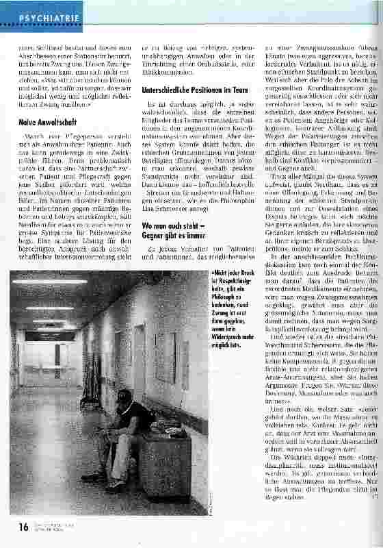 Vorschauseite 5: Psychiatrie - Kläranlage der Gesellschaft?
