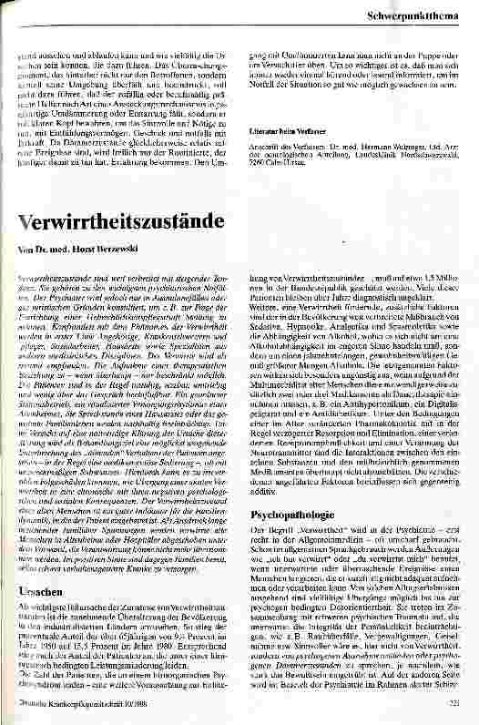Vorschauseite 1: Verwirrtheitszustände