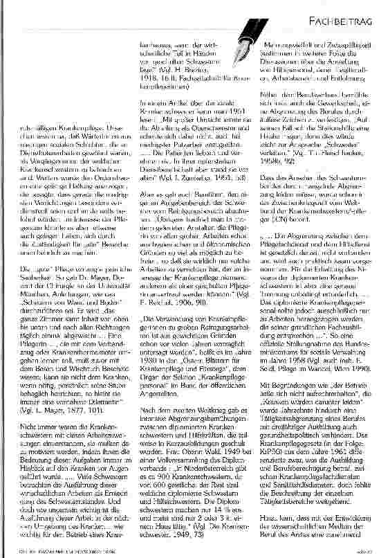 Vorschauseite 2: Die historische Entwicklung der Krankenpflege