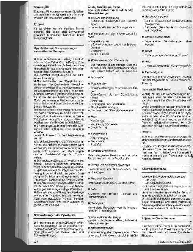 Vorschauseite 3: Onkologische Pflege 5. Folge: Internistische Chemotherapie
