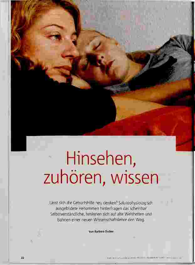 Vorschauseite 1: Hinsehen, zuhören, wissen
