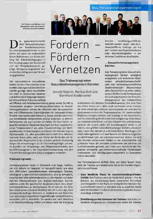Vorschauseite 1: Fordern - Fördern - Vernetzen