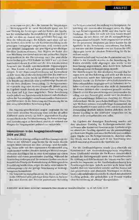 Vorschauseite 5: Arzneimittel transparente Preise sinnvoller als Versandhandelsverbot