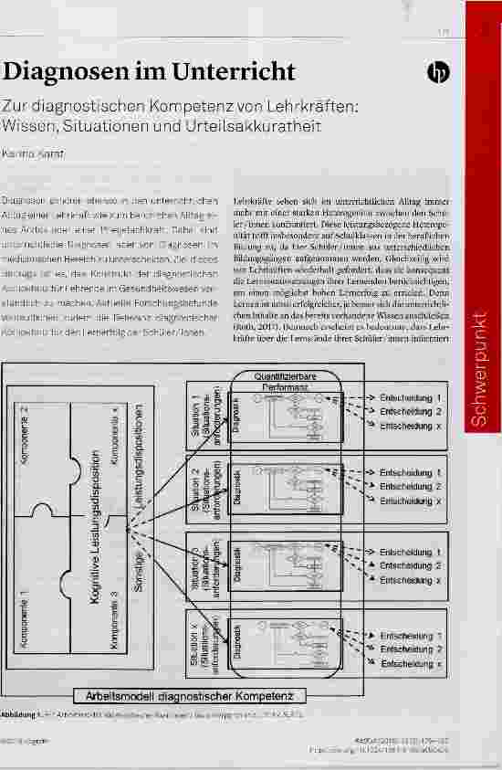 Vorschauseite 1: Diagnosen im Unterricht
