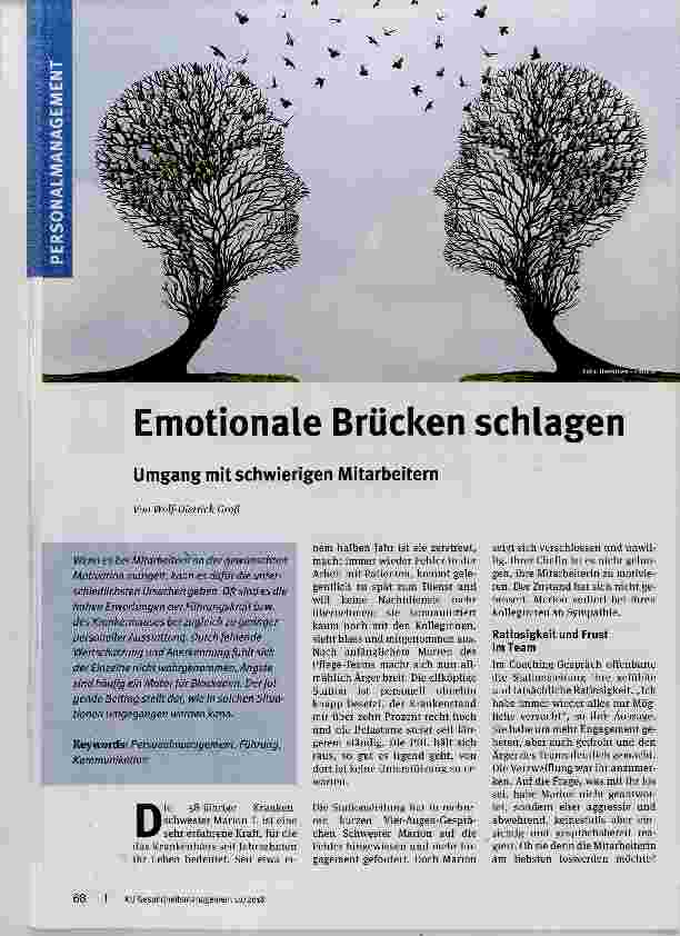 Vorschauseite 1: Emotionale Brücken schlagen